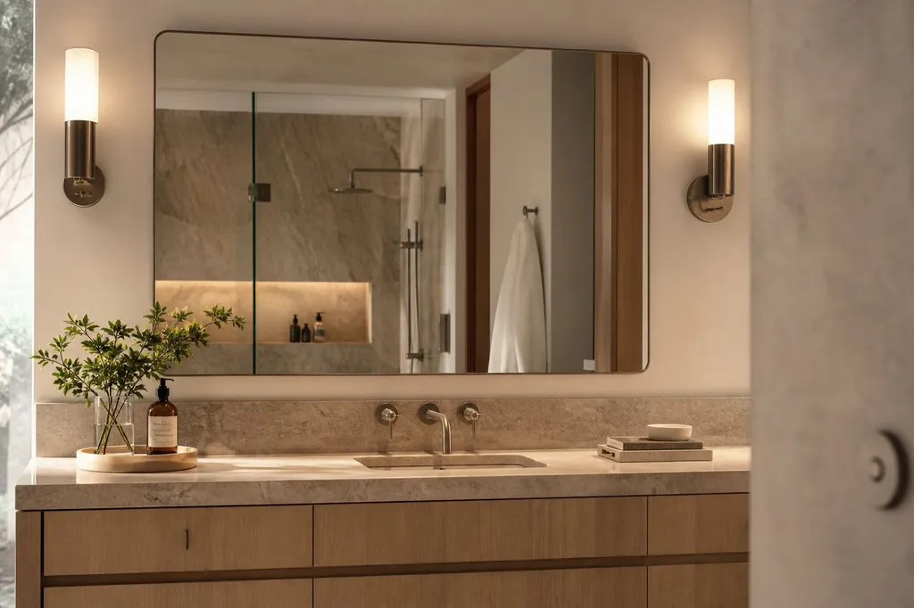 Applique salle de bain miroir : 7 reperes pour un eclairage reussi