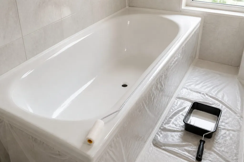 Peinture baignoire résine : réussir une rénovation durable