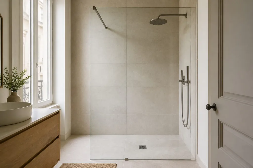 Paroi fixe de douche : dimensions, prix et pose sans mauvaise surprise